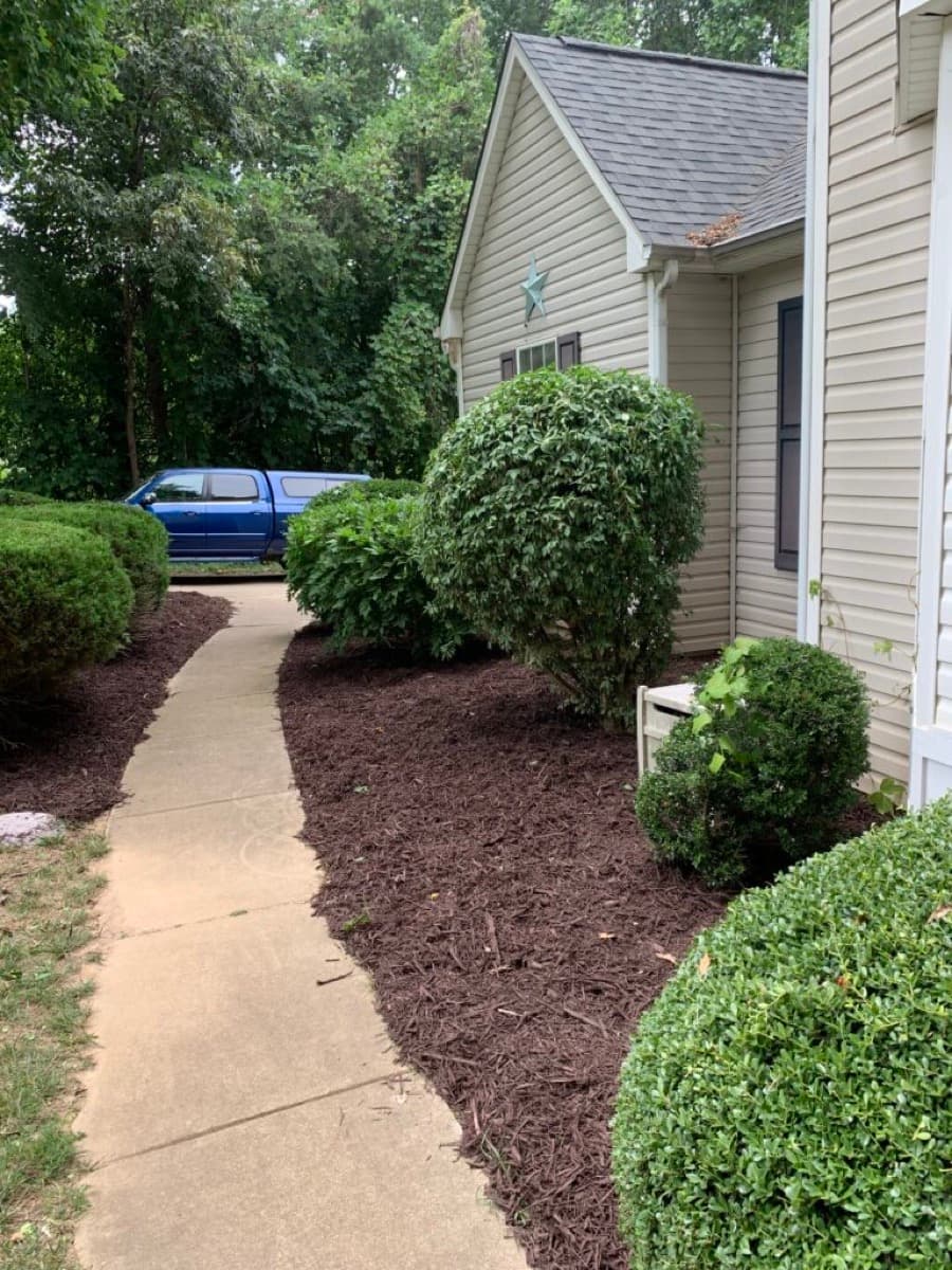After — Mulch Job