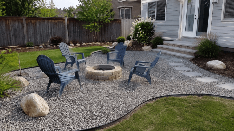 Rock Landscaping / Hardscaping project 1