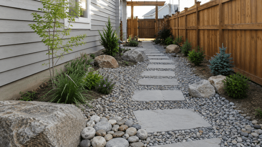 Rock Landscaping / Hardscaping project 2