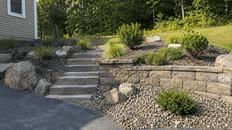Rock Landscaping / Hardscaping project 3